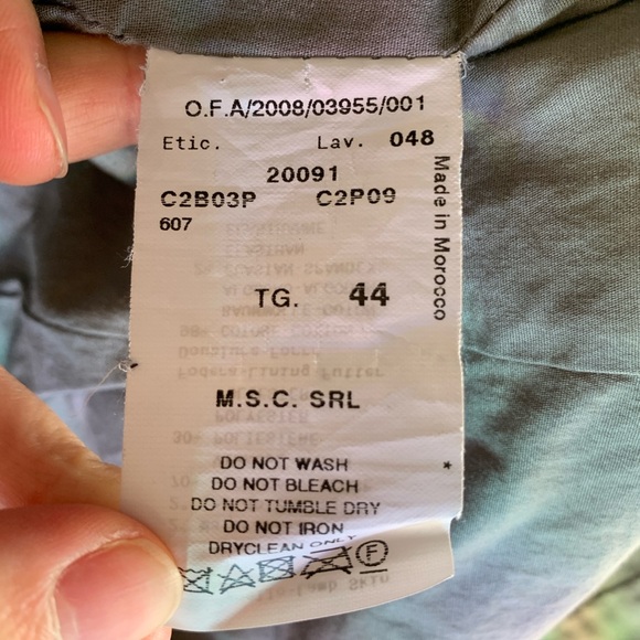 Grey Emporio Armani Real Leather Jacket - Picture 3 of 4